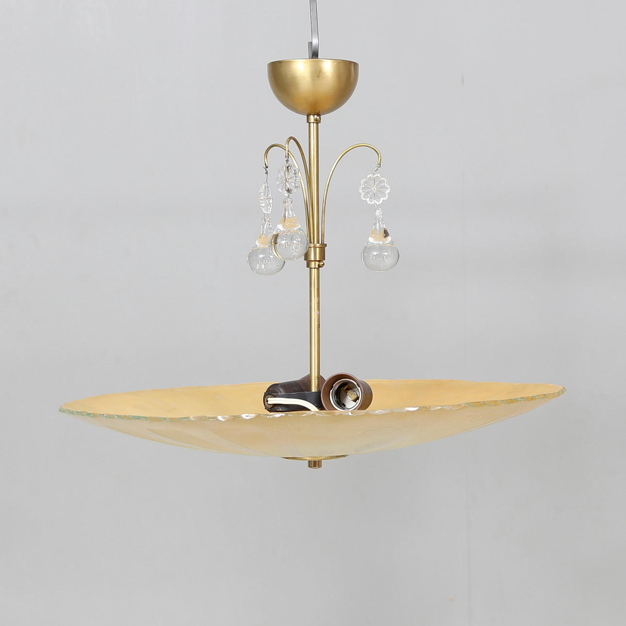 PLAFOND, glas, 1940/50-tal, höjd ca. 38 cm.