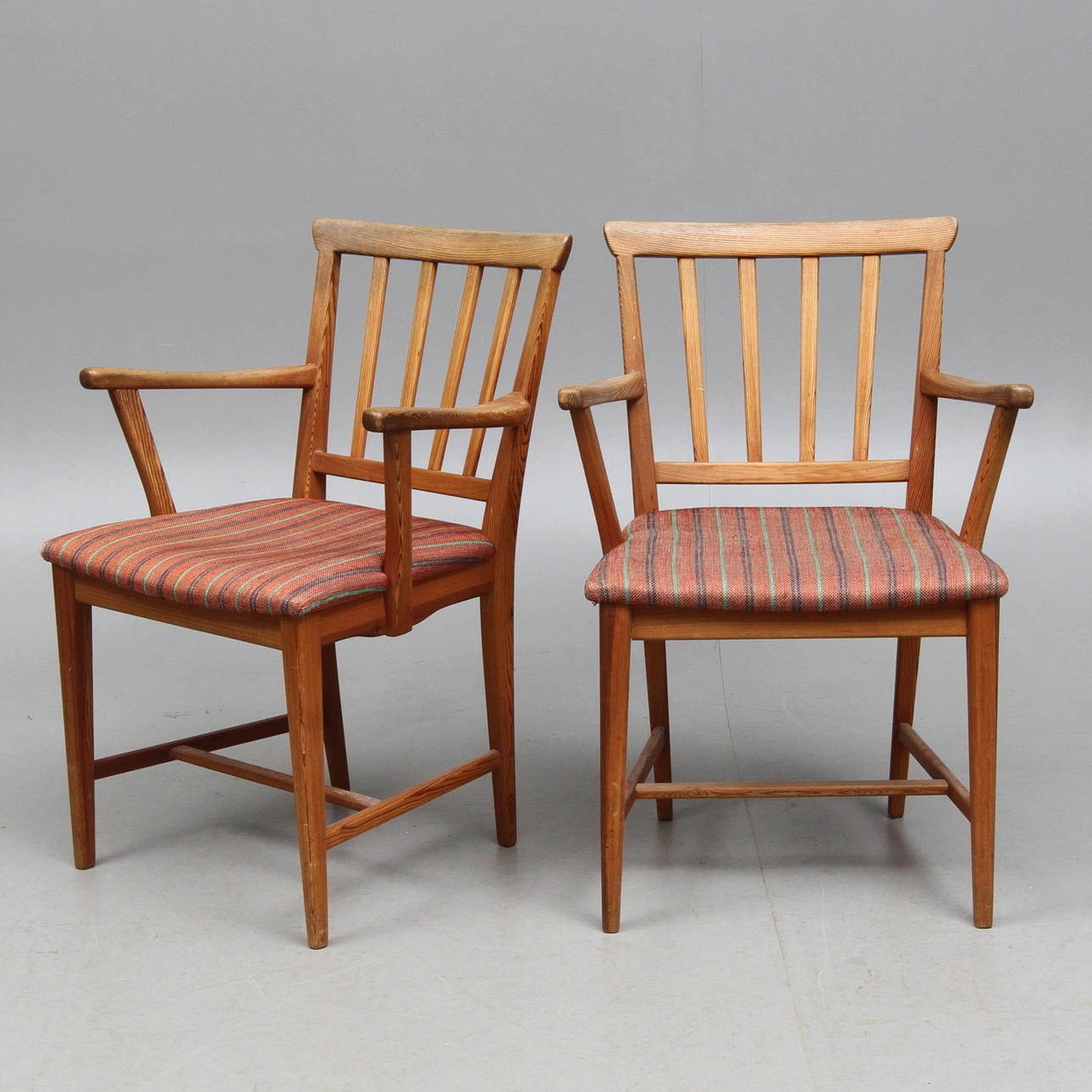 KARMSTOLAR, 1 par, "Själevad", Carl Malmsten.