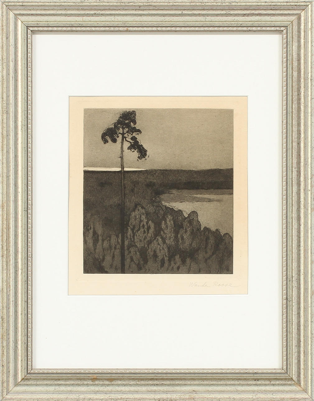 WANDA ROOSE, etsning, sign.