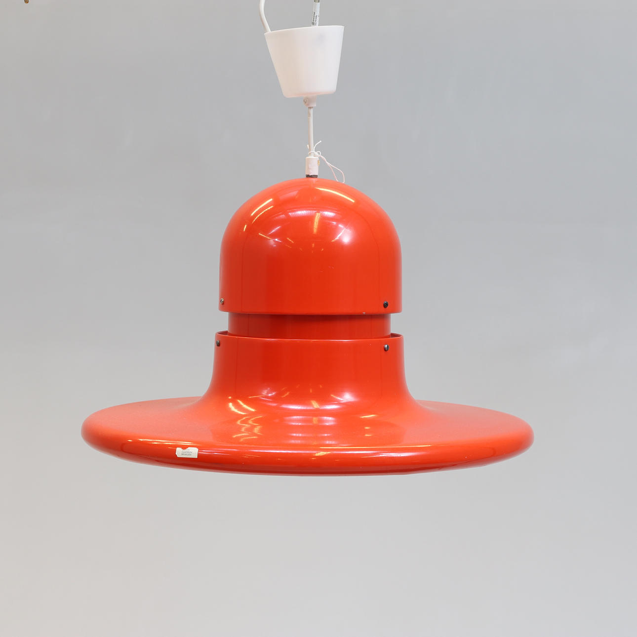CEILING LAMP, tin, Claesson Bringzen, 1970s.
