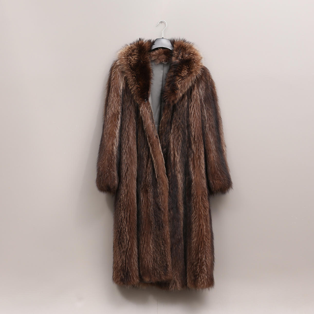 PÄLS, sjubb, lång modell, 1900-tal.