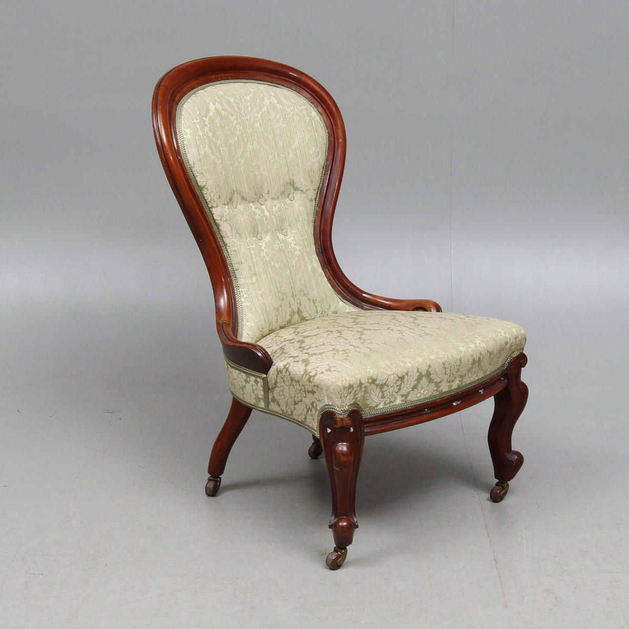 FÅTÖLJ, nyrokoko, 1800-tal.