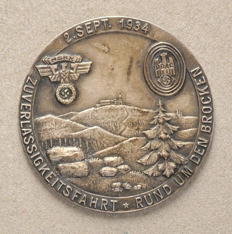 MEDAILLE, NSKK - DDAC Plakette 1934.