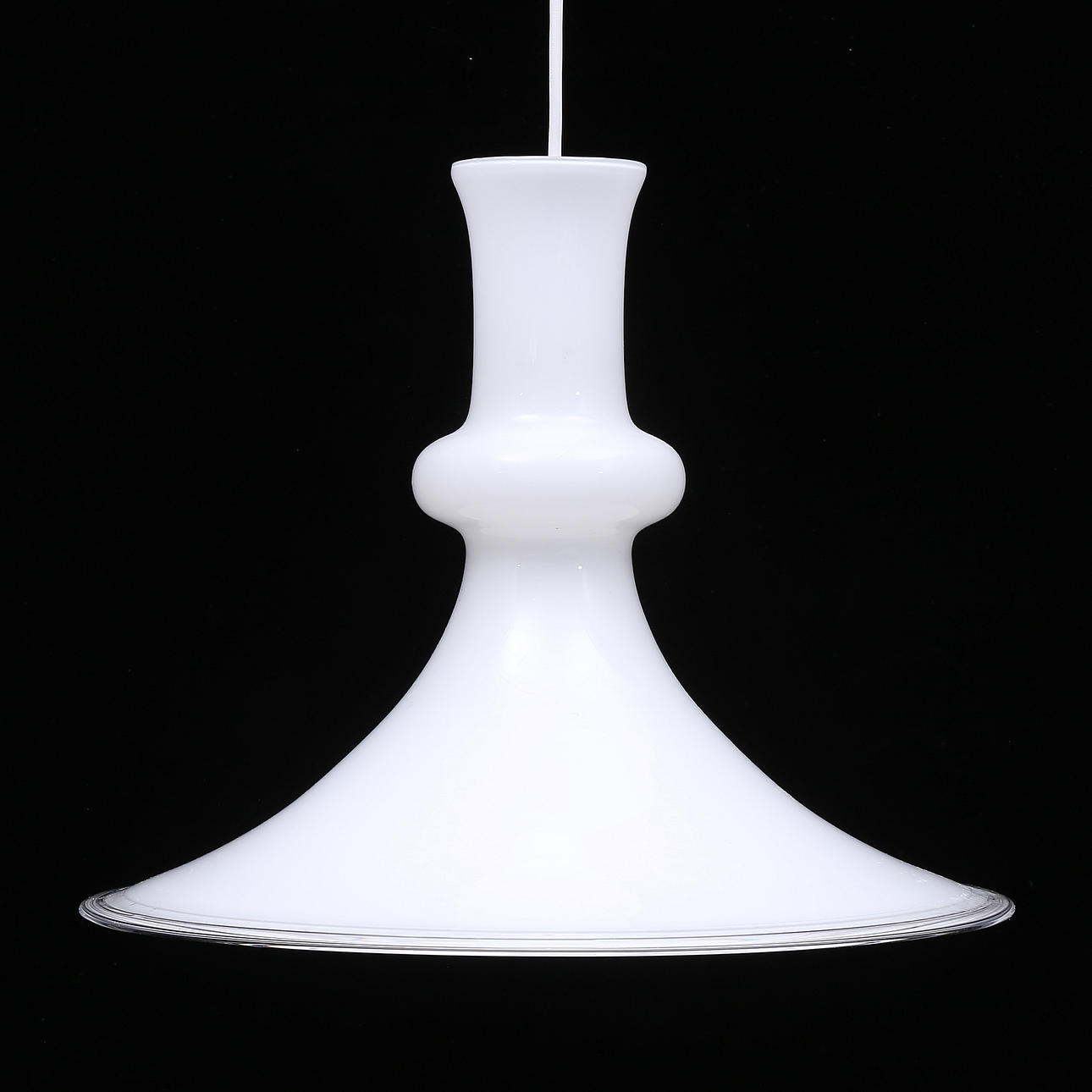 MICHAEL BANG. Loftslampe, glas, "Etude Pendel", for Holmegaard.