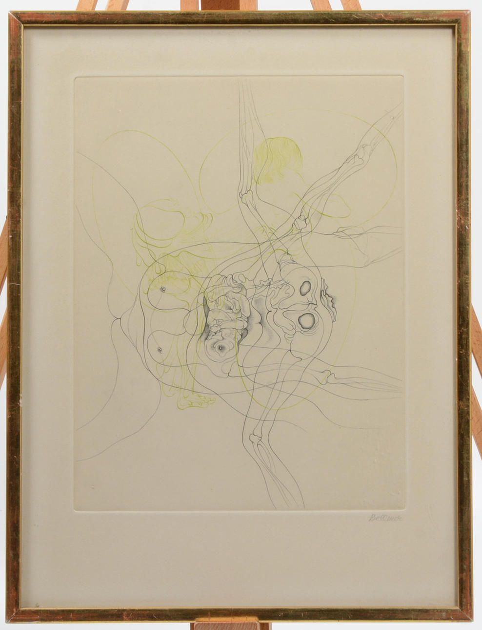 HANS BELLMER. Erotisk dobbelt. Ætsning.