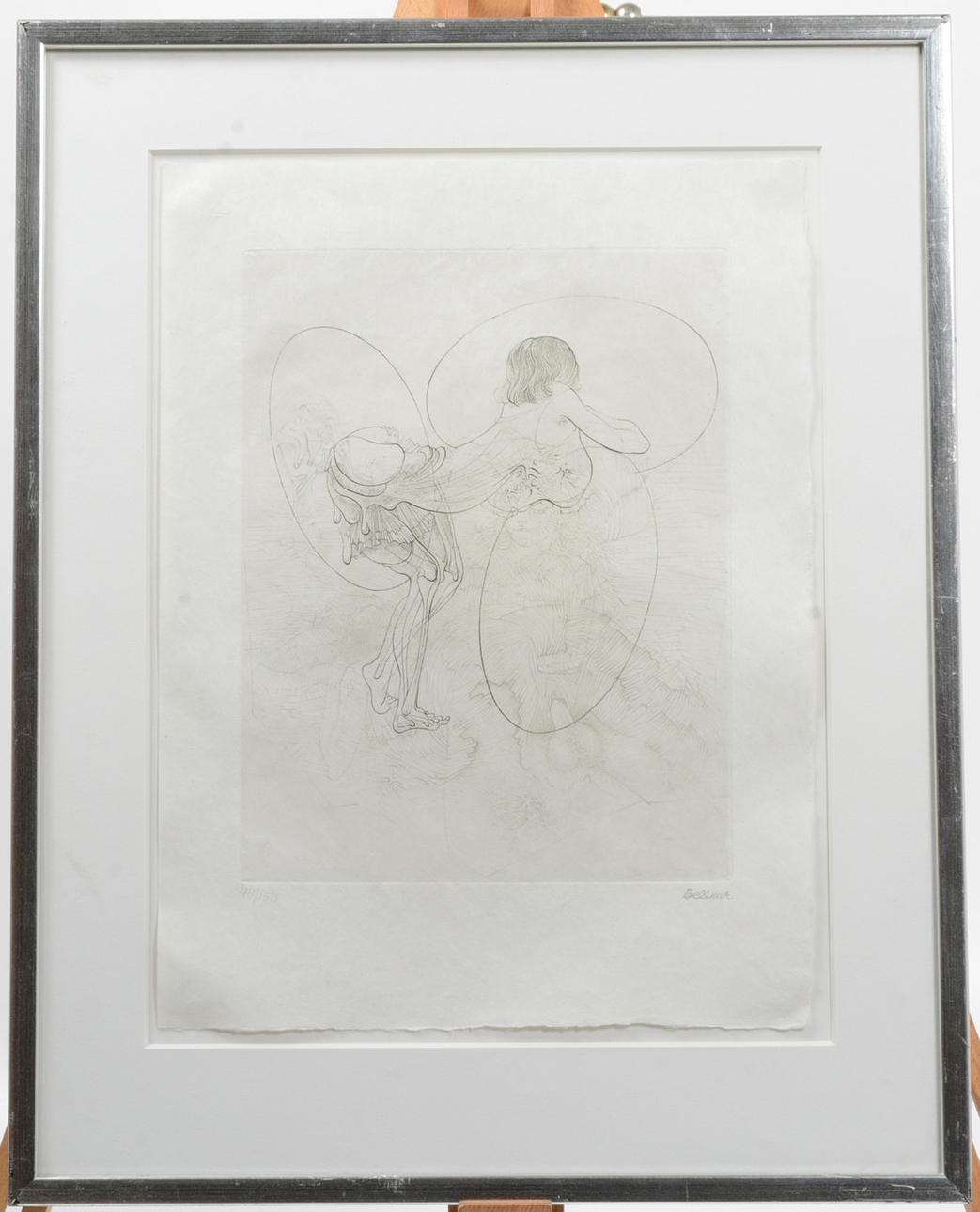 HANS BELLMER. Phallus. Etching. Numbered.
