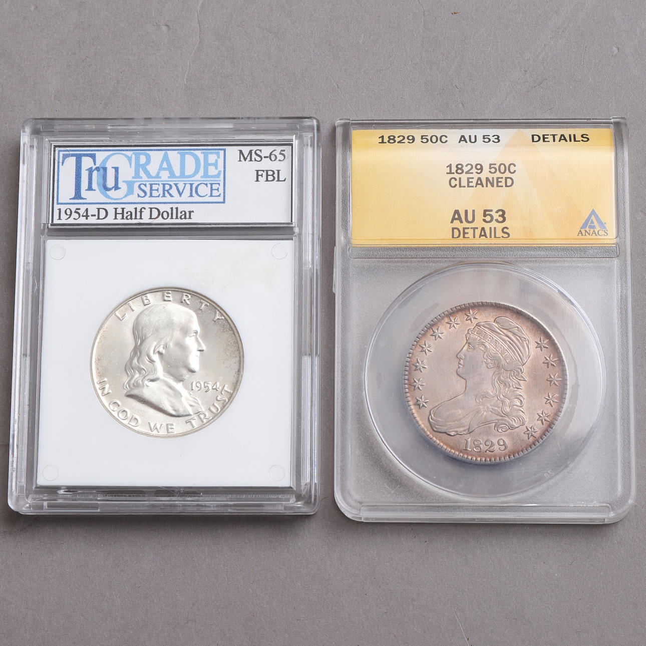 COIN, 2 pcs, silver, USA.