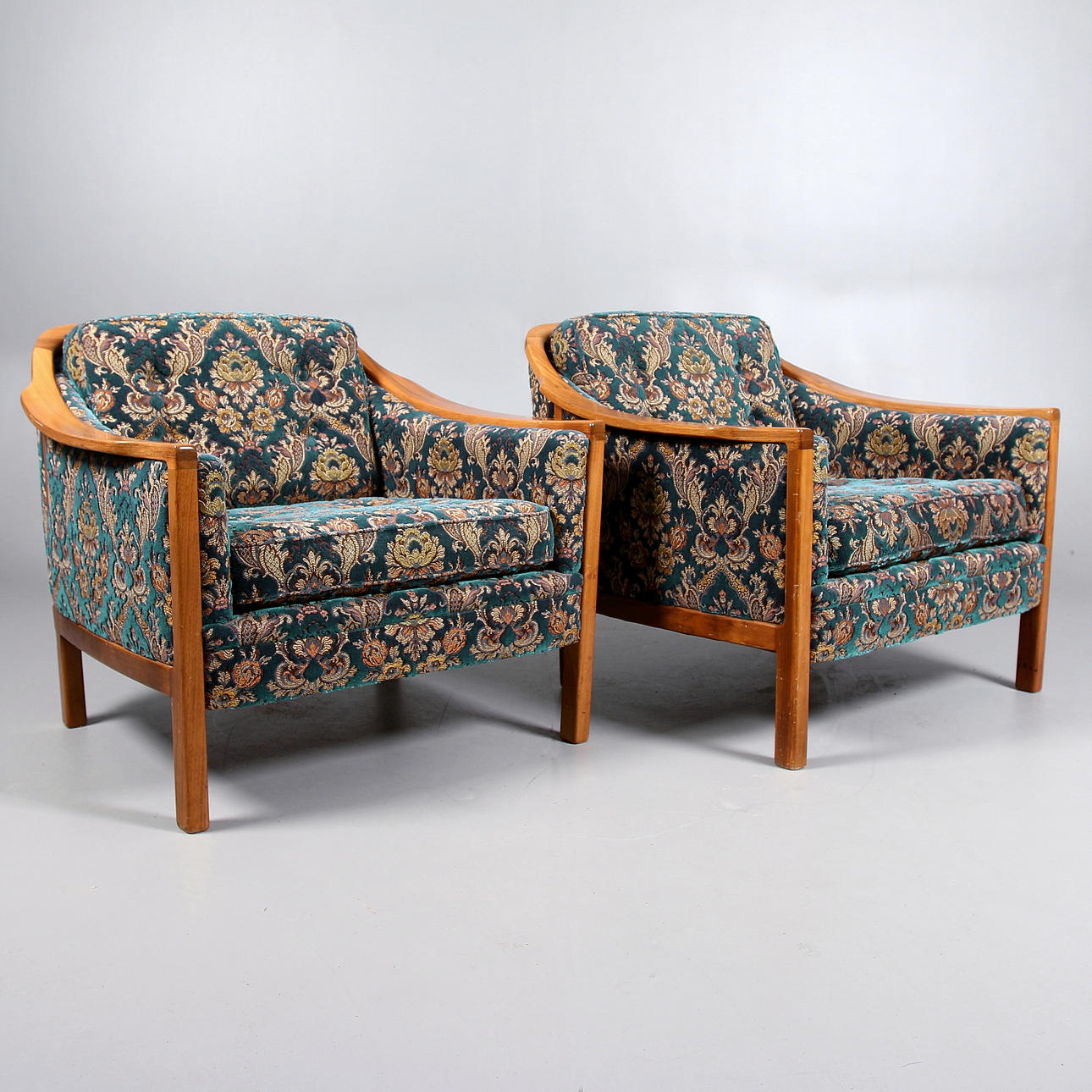 FÅTÖLJER, 2 st, troligen Bröderna Andersson. 1960/70-tal.