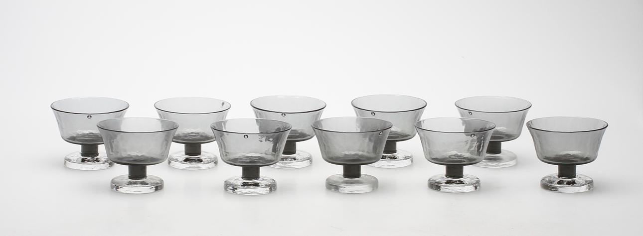 DESSERTSKÅLAR, 10 st, glas, Pukeberg.