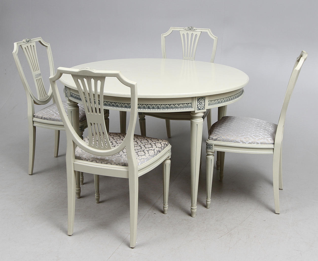 MATGRUPP, 5 delar, Gustaviansk-stil, 1900-talets fjärde kvartal.