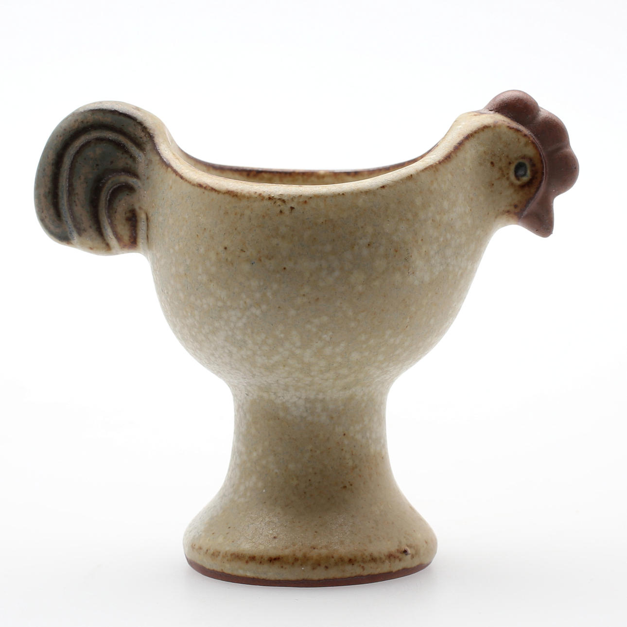 LISA LARSON. Egg cup, stoneware, hen, Gustavsberg.