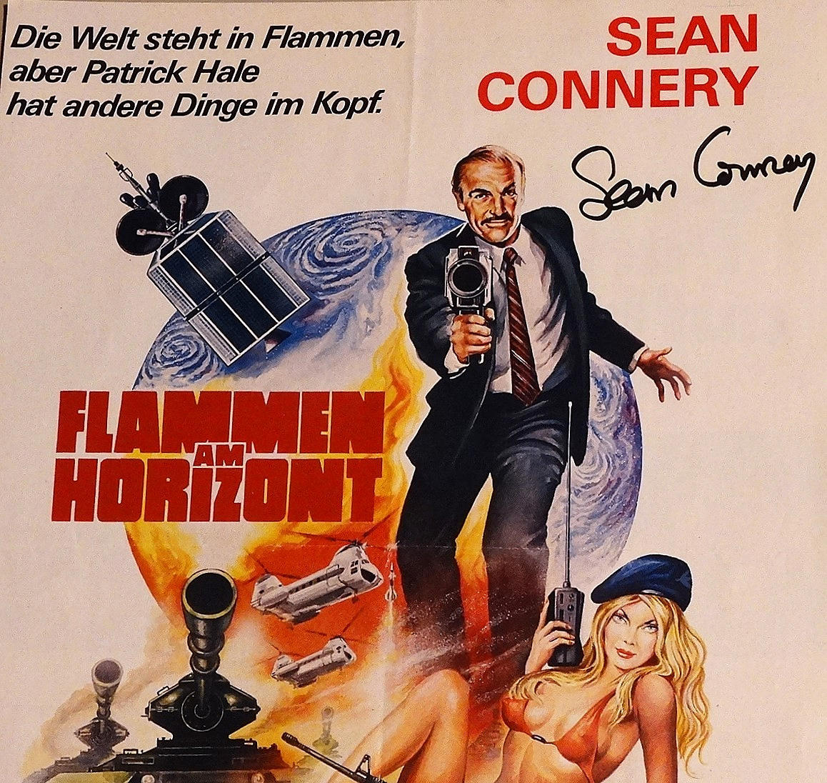 SEAN CONNERY: autograph on magazine page, from 1982.