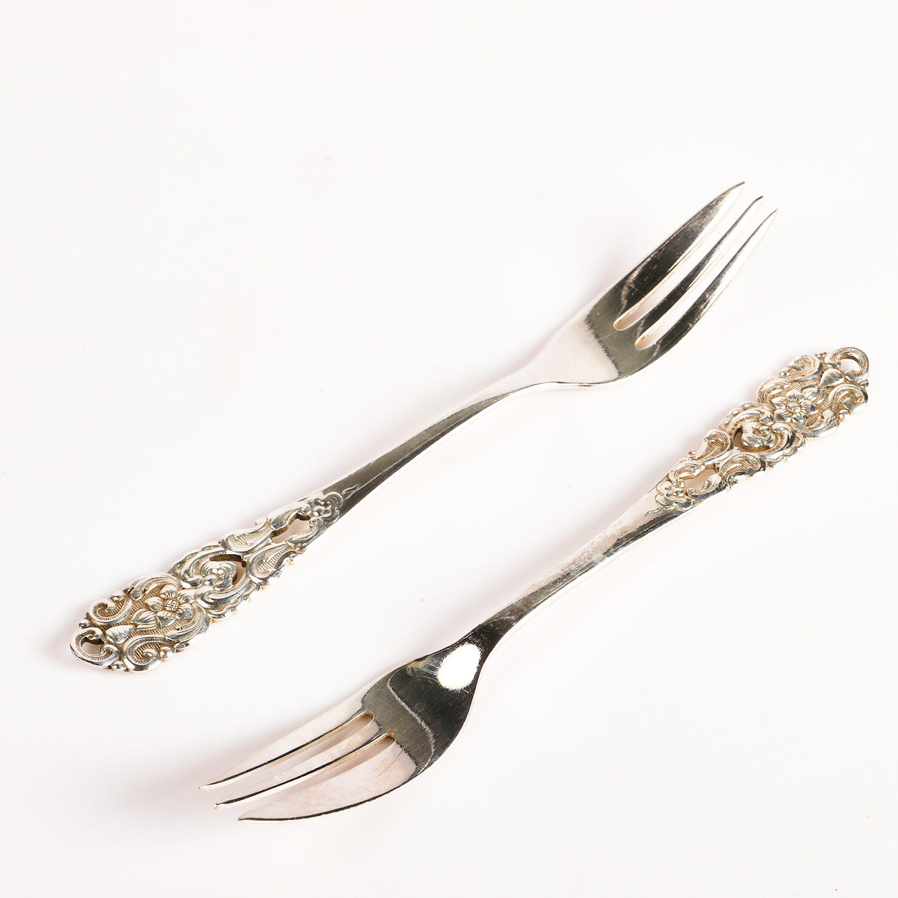 TÅRTGAFFLAR, 12 stycken, nysilver, Gabex.