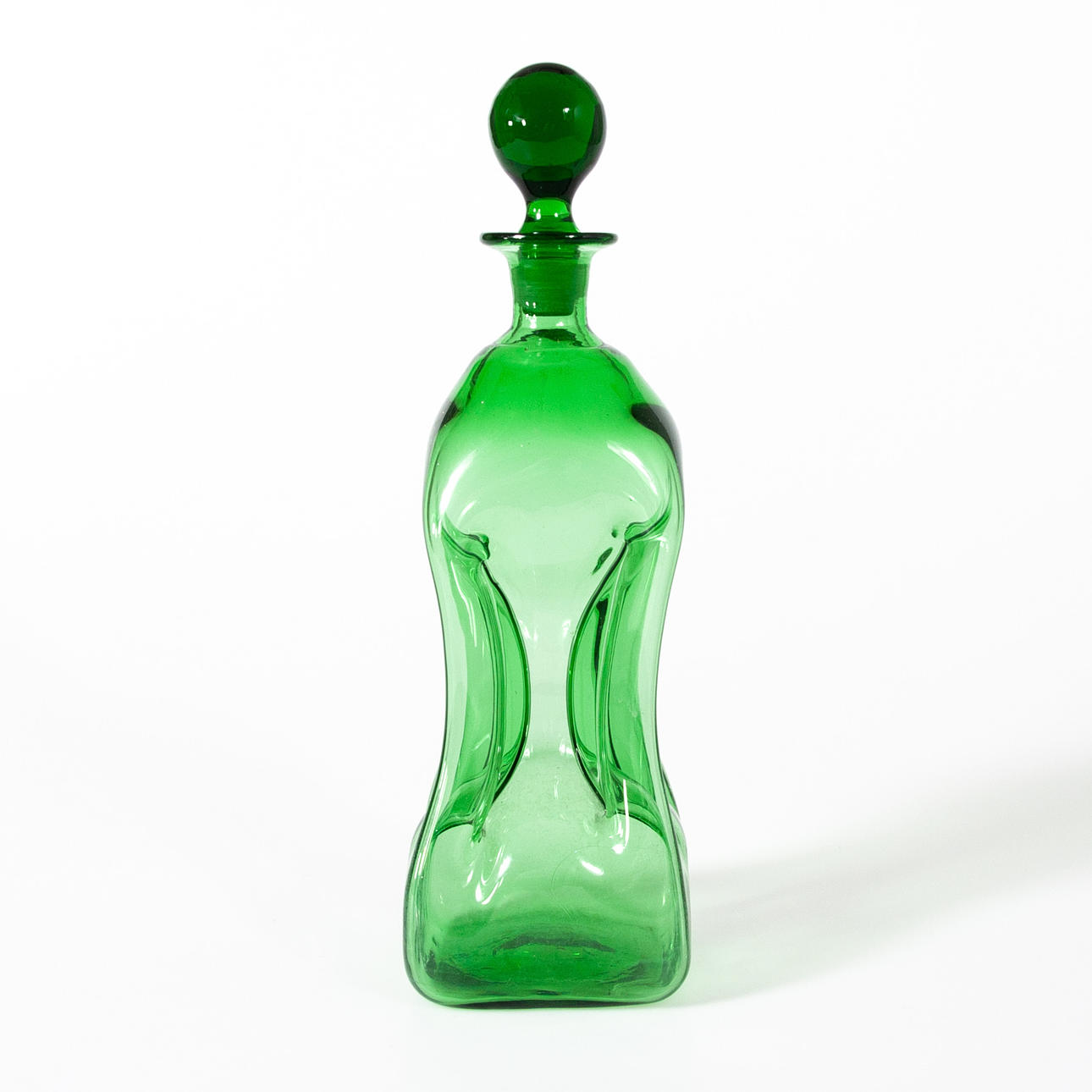 JACOB E. BANG. For Holmegaard. Sip flaske, mundblæst glas.