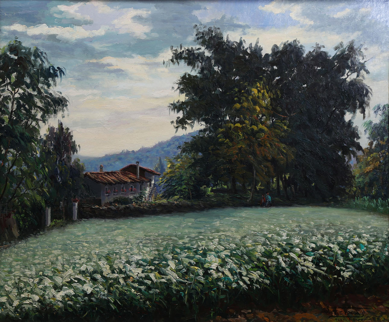 L. FEIXAS. Paisaje de Olot.