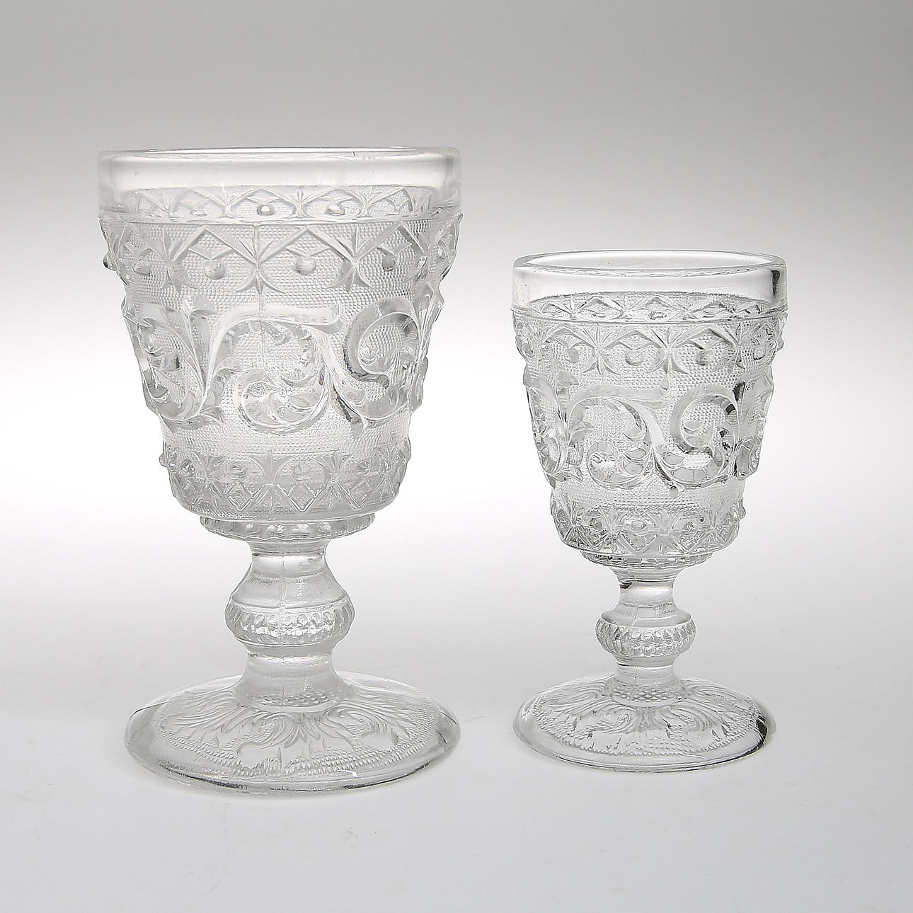 PORTERGLAS, 10 st, Kosta. 1855.