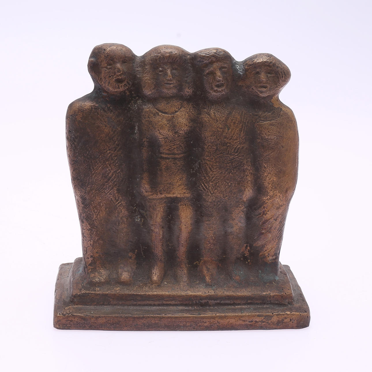 GÖRAN LANGE. Sculpture, bronze, choir singer, signed.