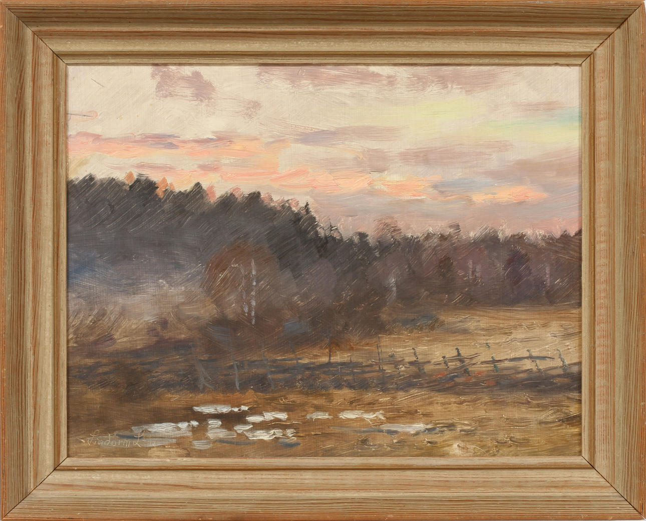 LINDORM LILJEFORS. Landskap, olja på pannå, signerad och daterad -48.