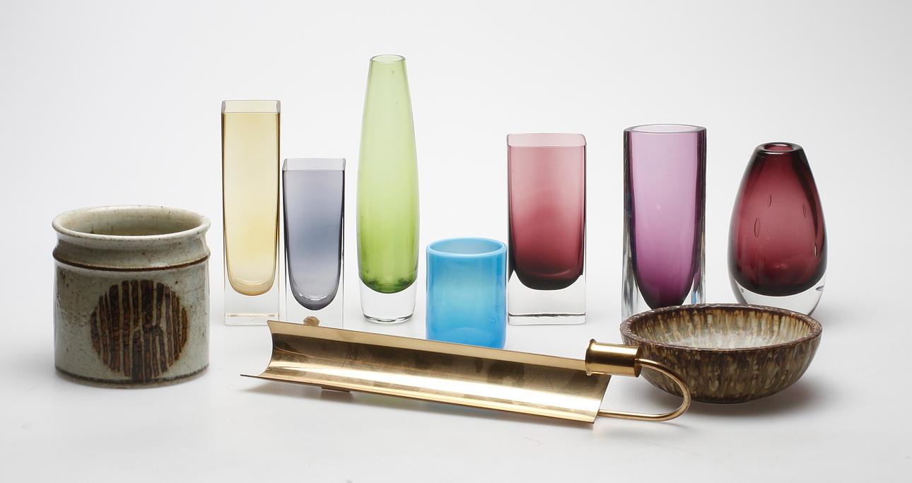 GLAS och KERAMIK mm, bl.a. Skultuna, Rörstrand, Boda.