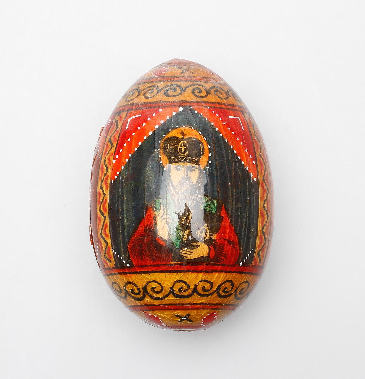 ÄGG, trä, lackarbete, sannolikt Ryssland.