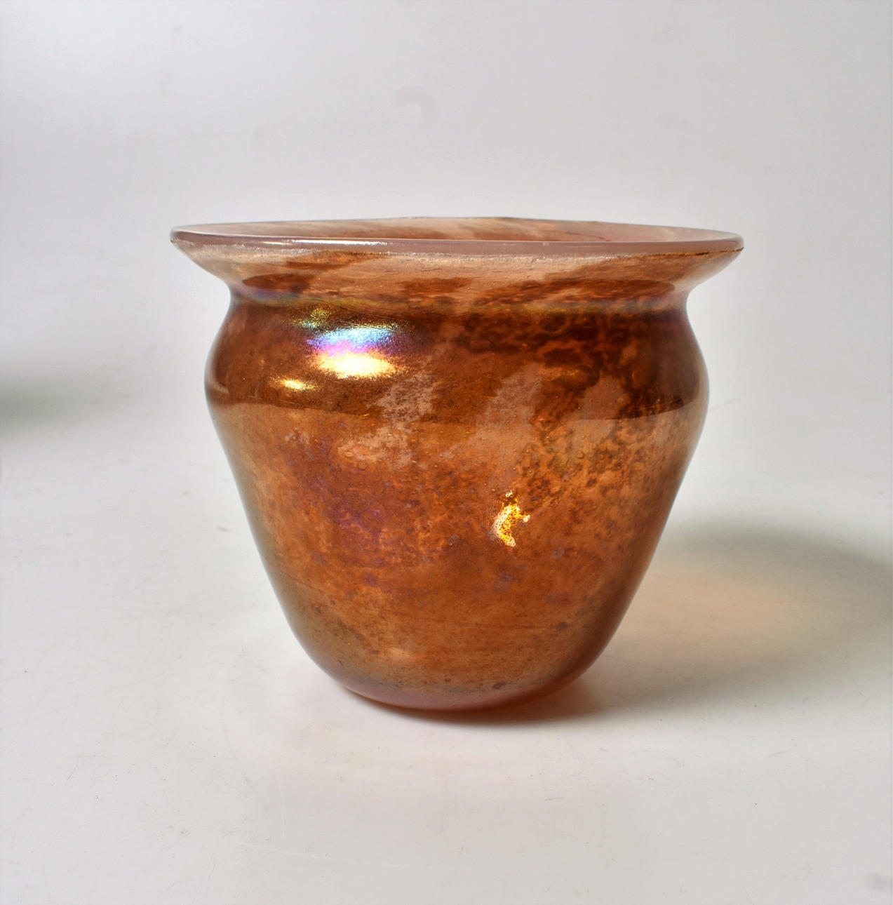 LARS ORUP. 1916-1996 vase, glass signed, dated 1968.