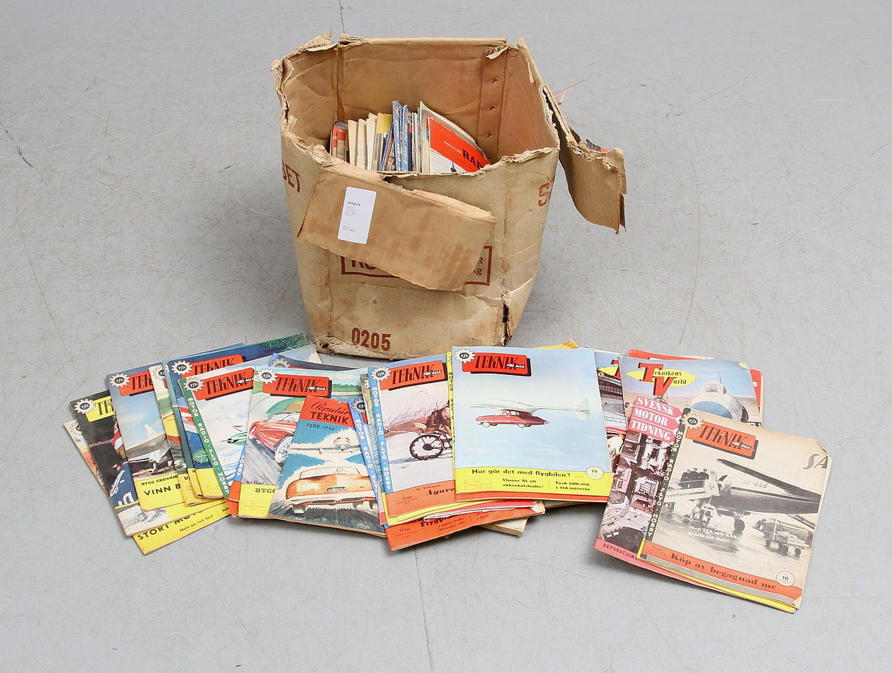 DIVERSE TIDNINGAR, bland annat teknik, 1900-talets mitt.