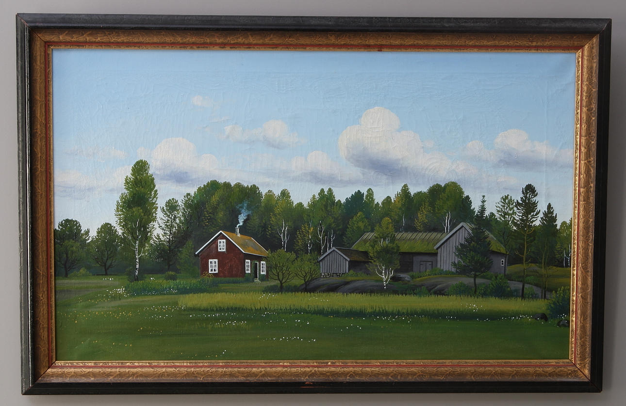 MIKAEL RAATIKAINEN. olja på duk, 1920- talet, osignerad.