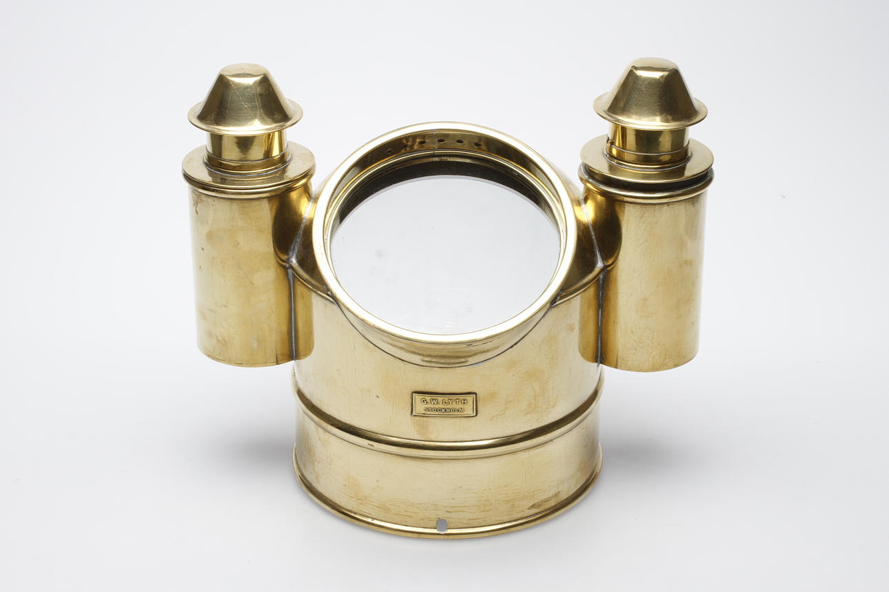 NAKTERHUS, mässing, G.W Lyth, Stockholm, No. 7529.