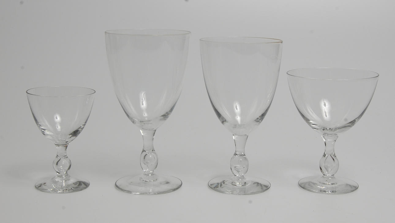 GLASSERVIS, 52 delar, troligen Kosta, 1930-40-tal.