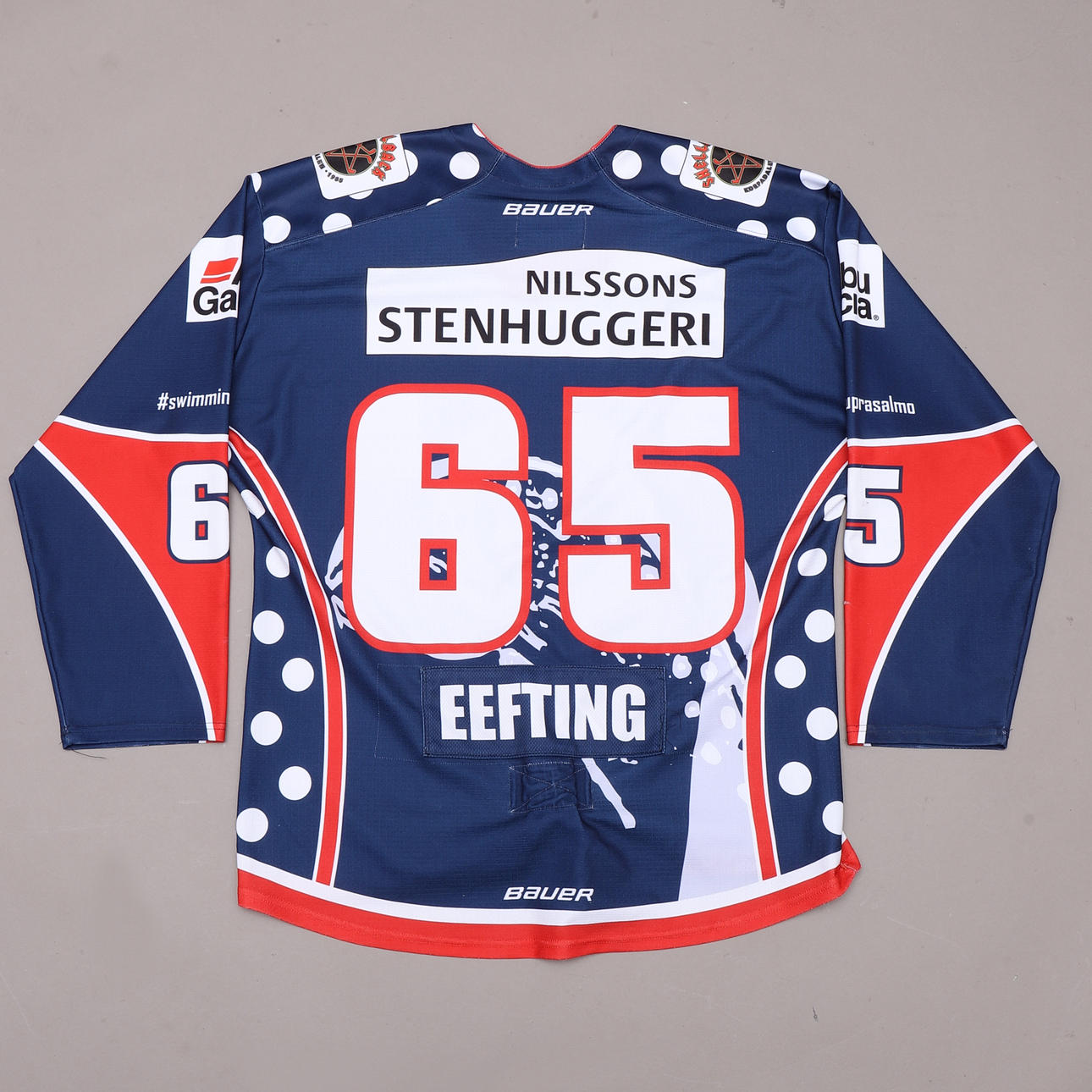 MATCH JERSEY, no. 65 Caleb Eefting, Mörrum Hockey.
