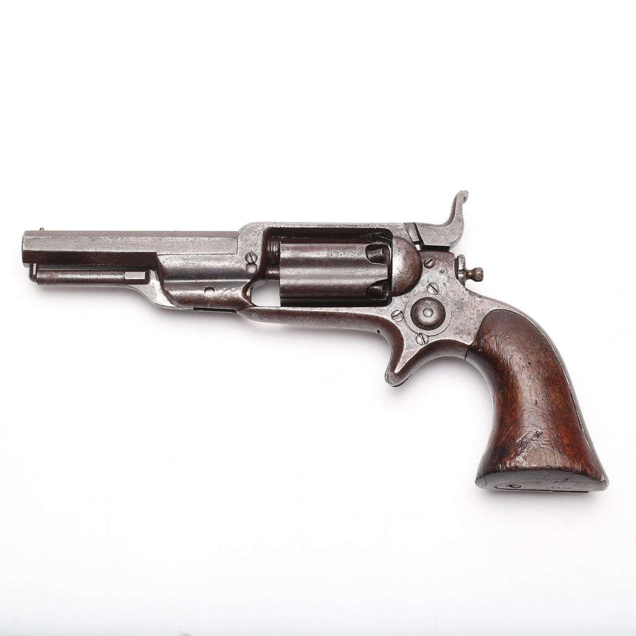 BLOQUEO DE IMPACTO. Revólver Colt 1855 Sidehammer "Root".