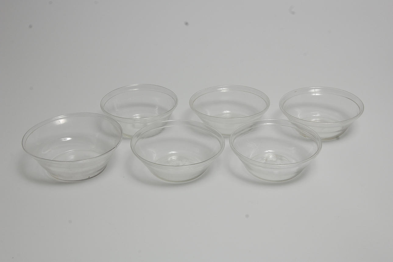 FILBUNKSKÅLAR, 6 st 1800-talets första hälft.