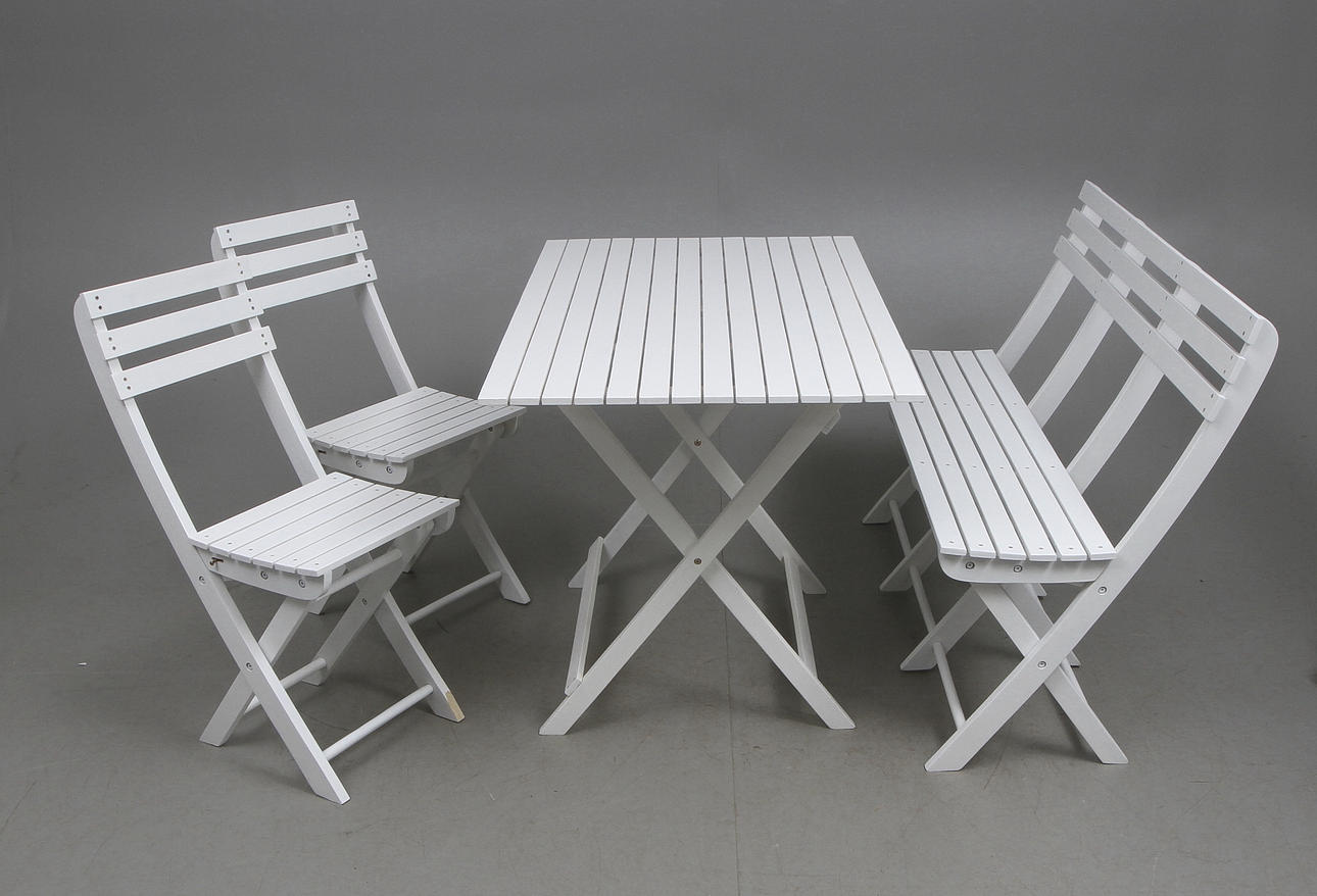 TRÄDGÅRDSGRUPP, 4 delar, 1900-tal.