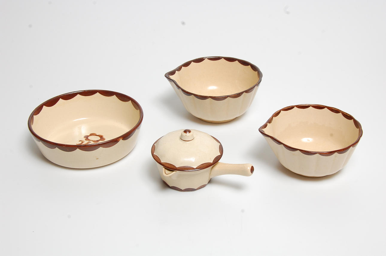 SERVISDELAR, 4 st," Pyro ", Gustavsberg.