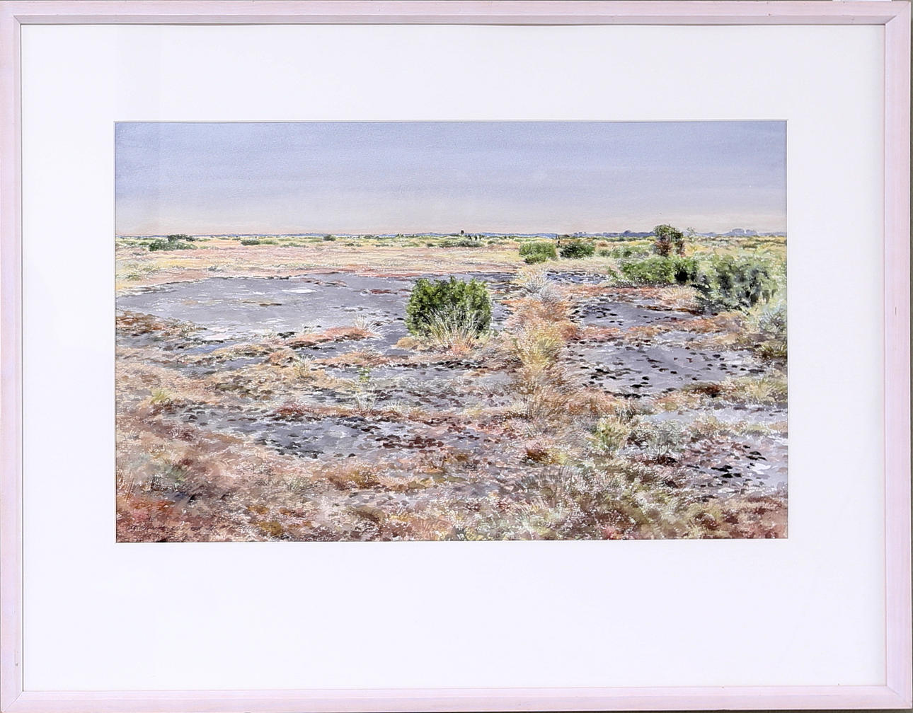 BO MOSSBERG. "Sö Alvaret", akvarell, signerad och daterad Bo Mossberg 25/8 1995.