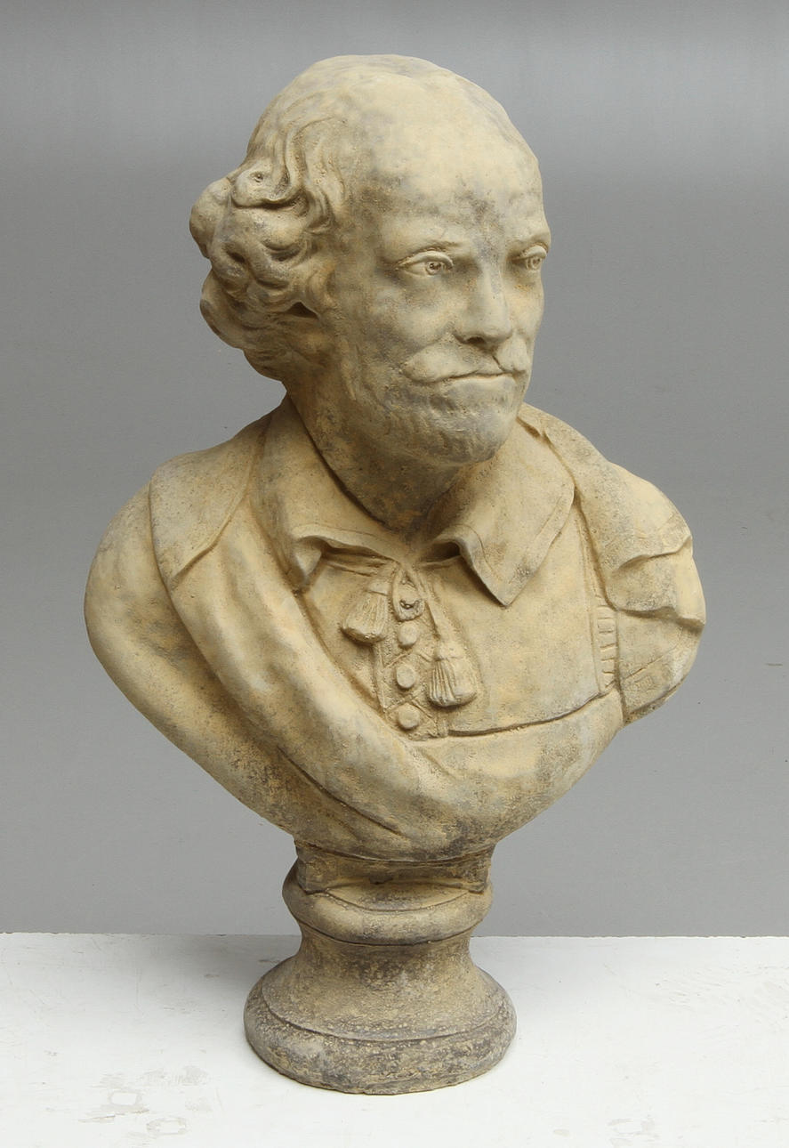 TRÄDGÅRDSSKULPTUR, Shakespeare, 19/2000-tal.