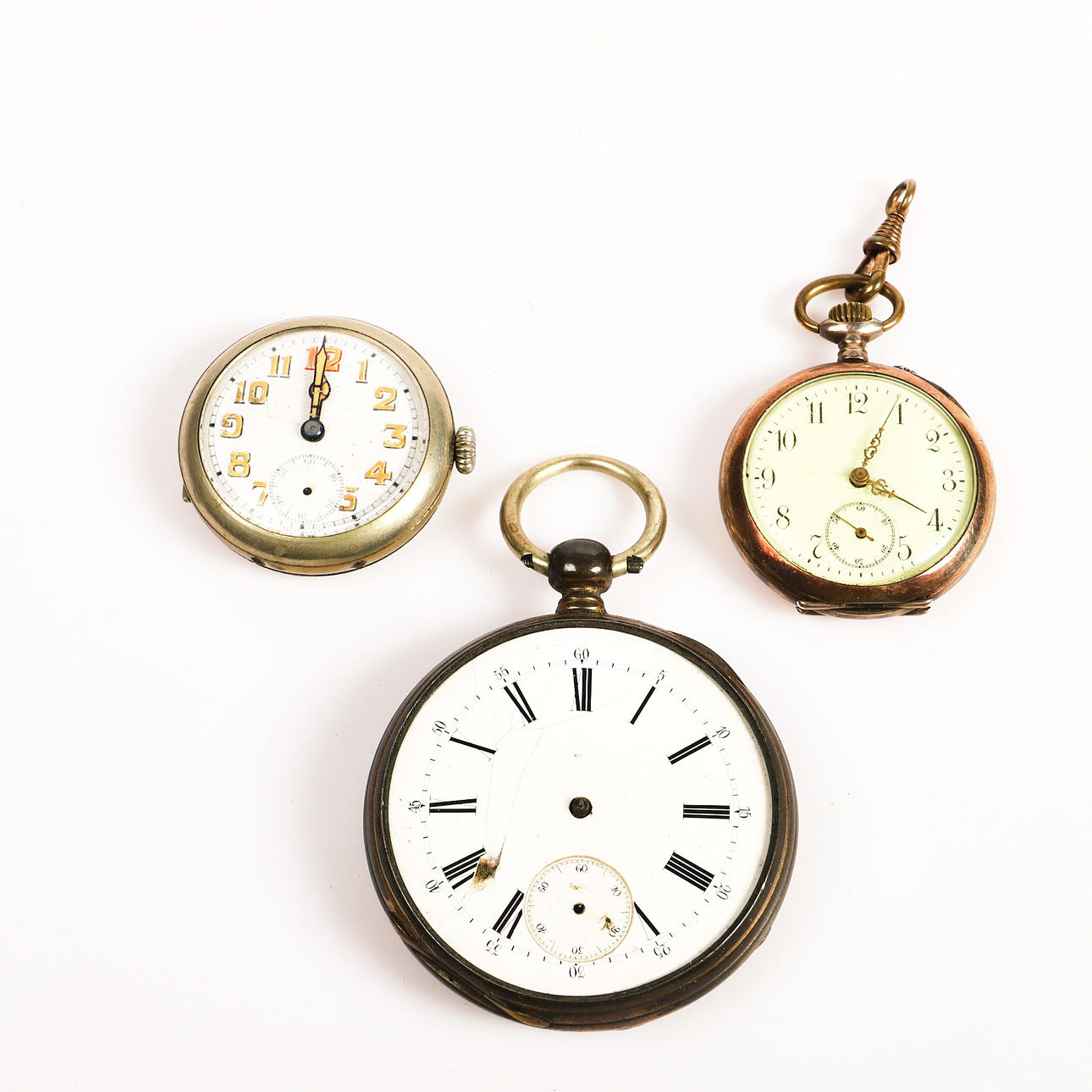 FICK- UND GROßMUTTERSAUER, 3 Stück, inkl. ein silbernes.