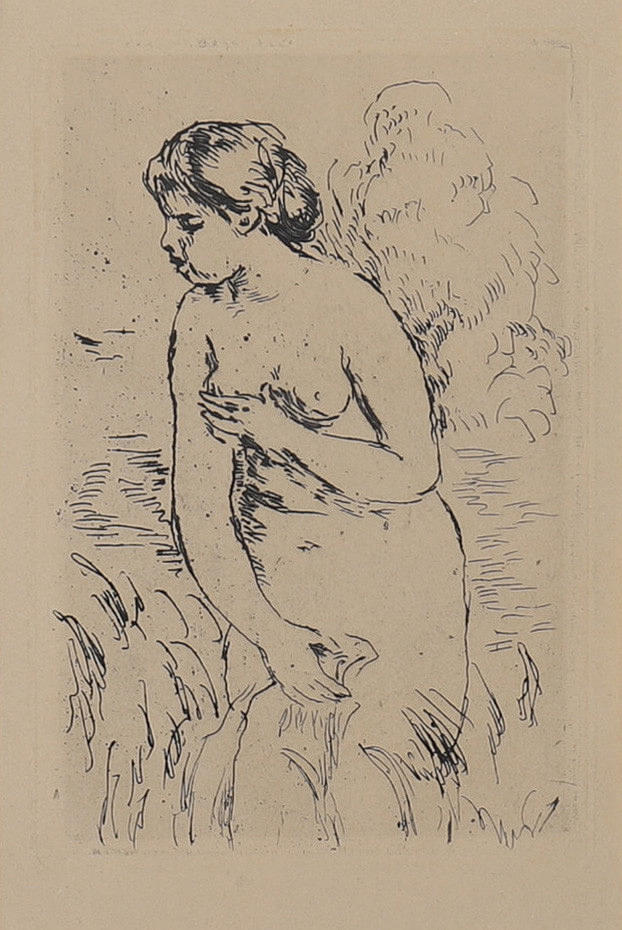EAU FORTE BY PIERRE AUGUSTE RENOIR.