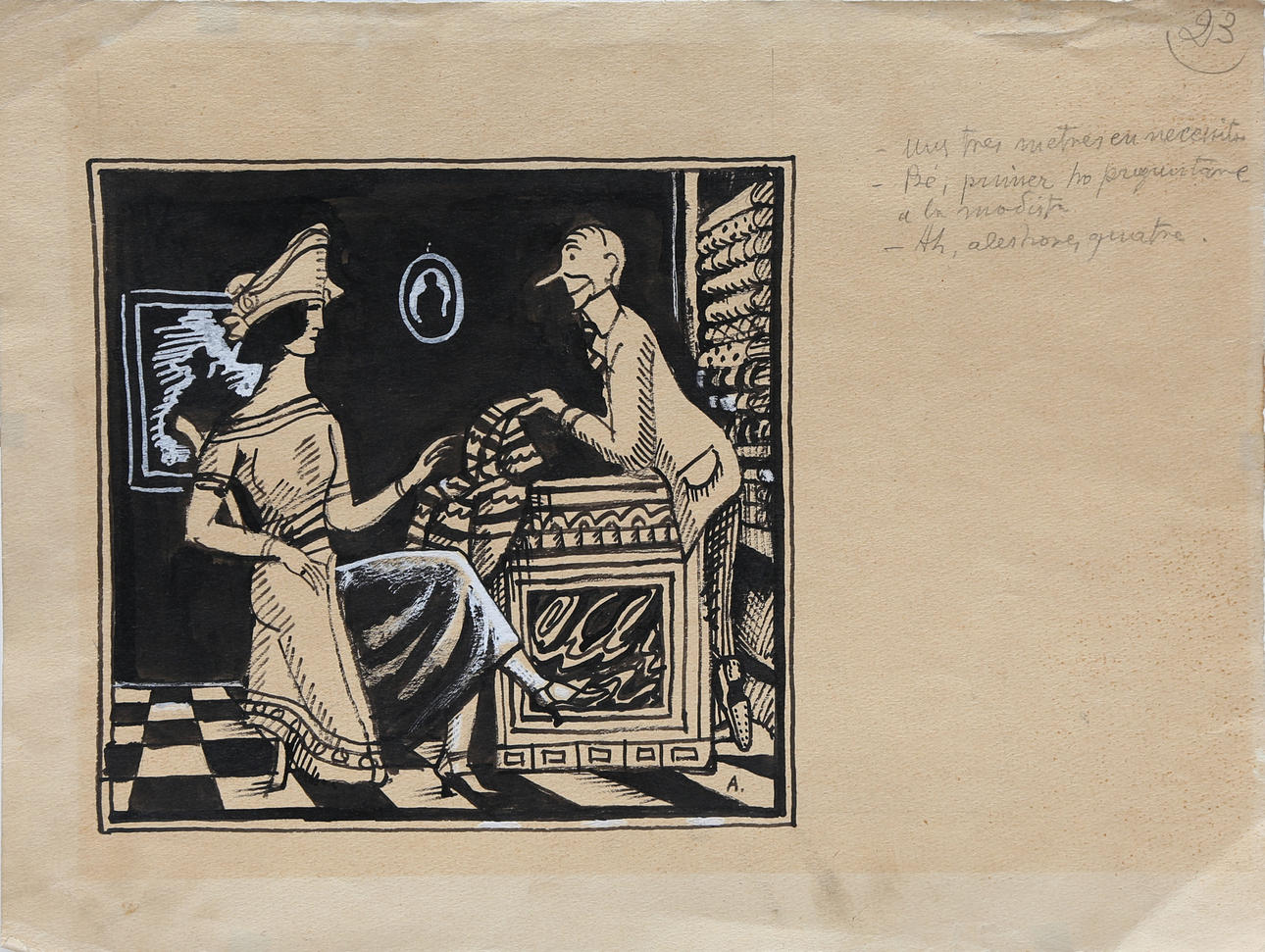 JOSEP ARAGAY. Comic-Vignette.