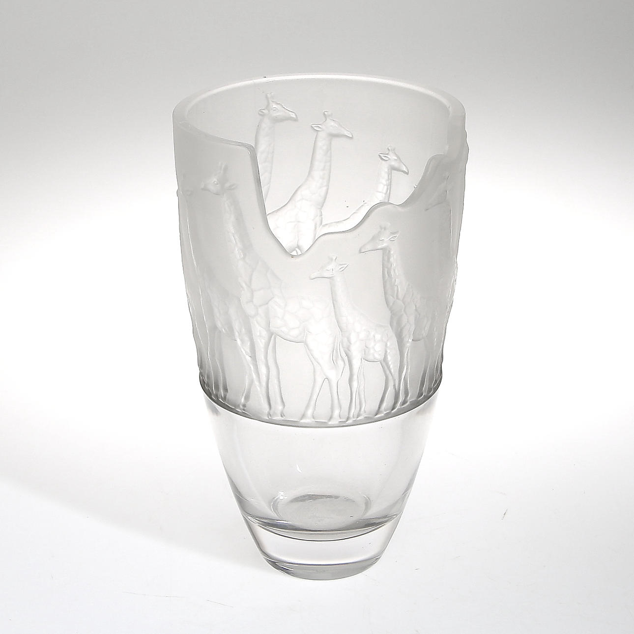 VAS, kristall, Giraffer, Nachtmann Safari, Tyskland. 1900-talet sista kvartal.