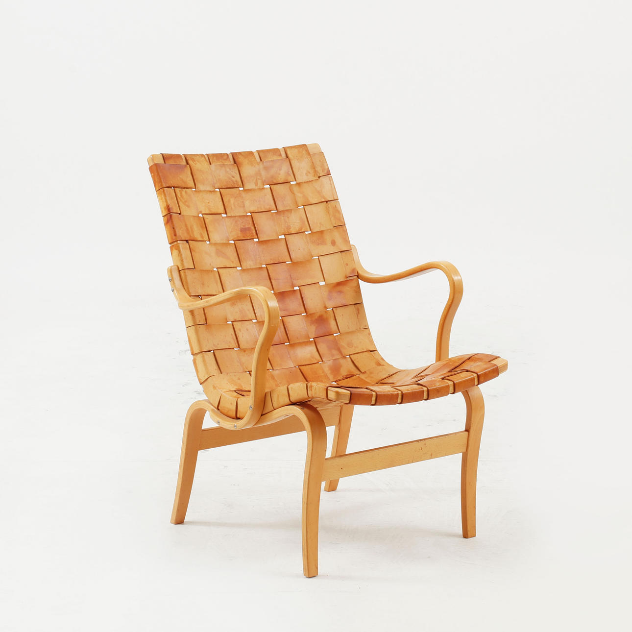 BRUNO MATHSSON. Fåtölj, "Eva", Dux.