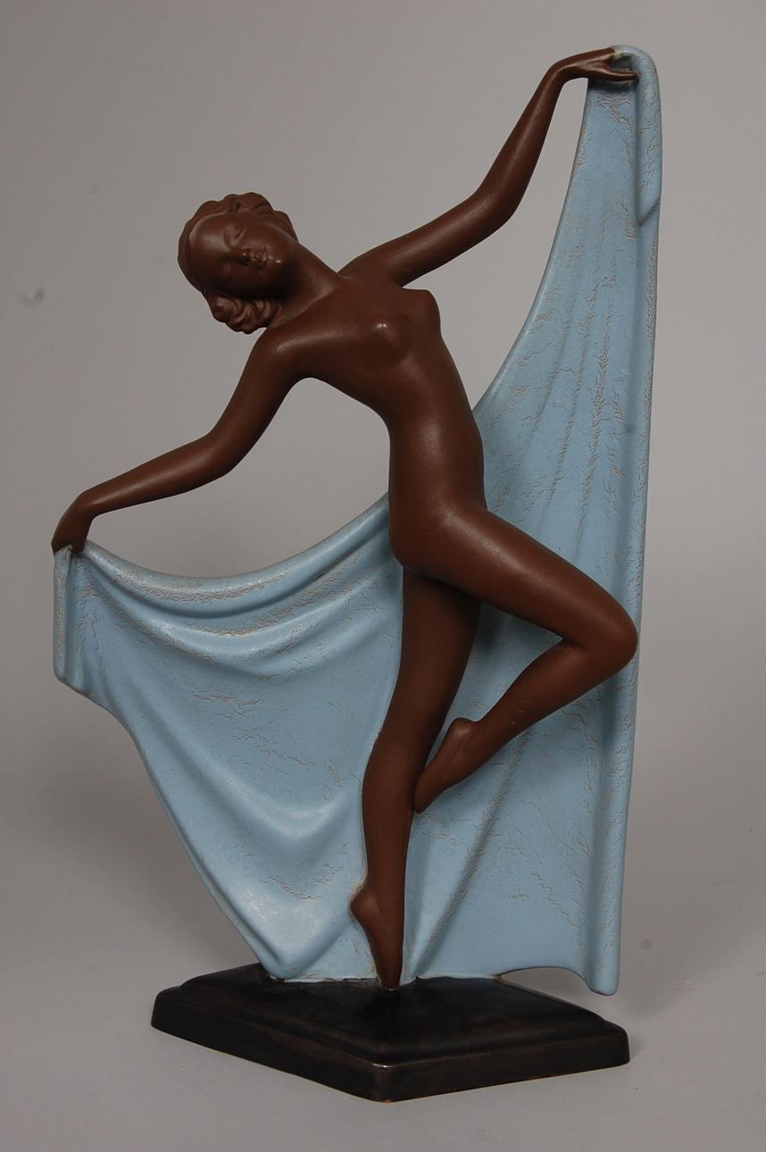 FIGURIN, terracotta, Goldscheider, Germany.