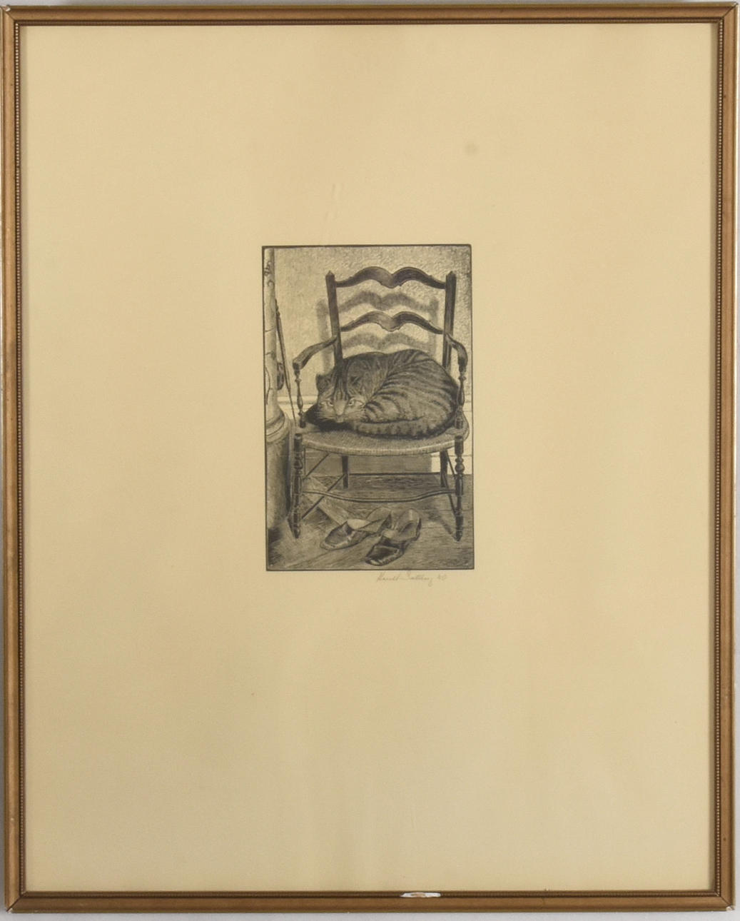 HARALD SALLBERG. Träsnitt.