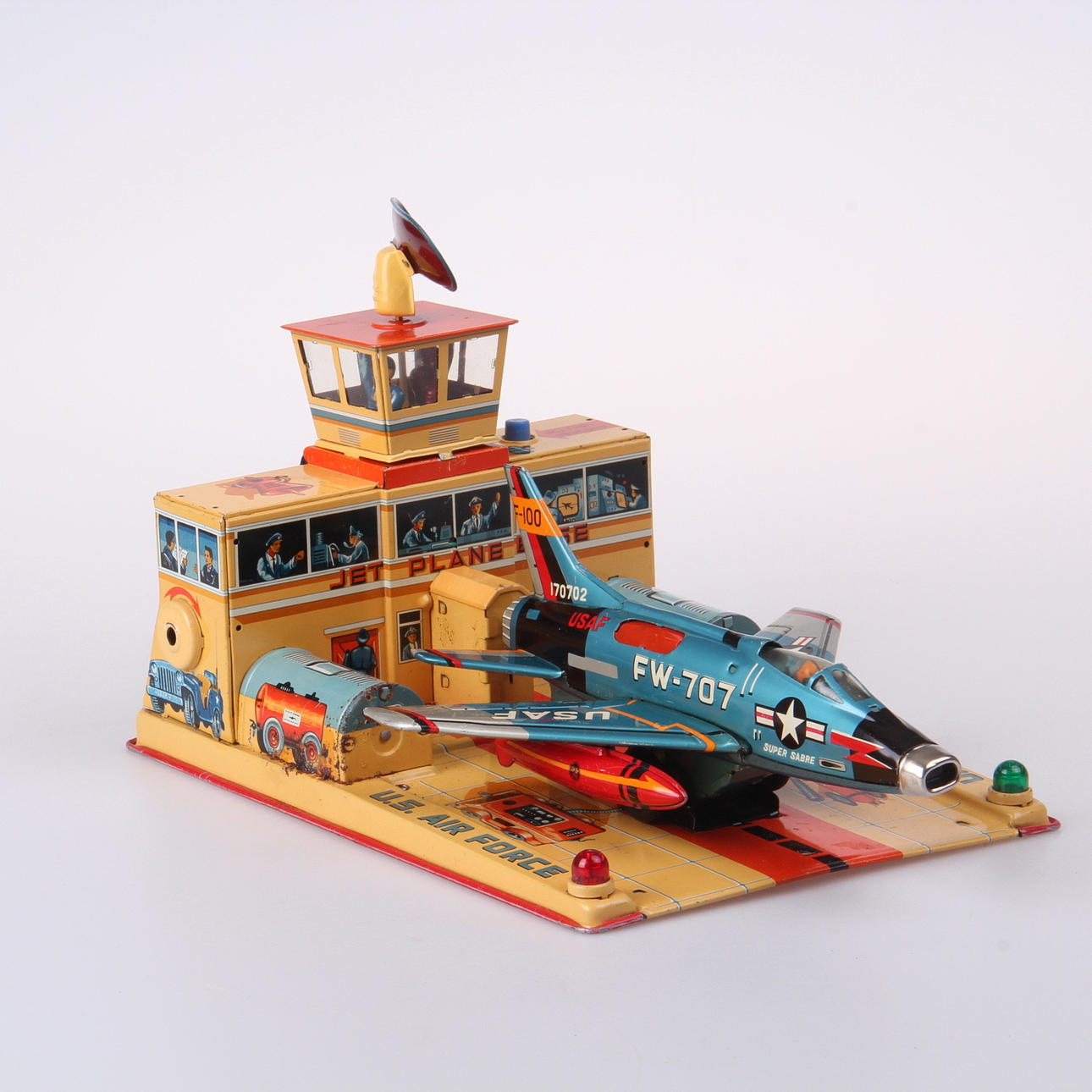 FLYGPLANSSTATION, plåt, Jet plane base, Yonezawa, 50-tal.