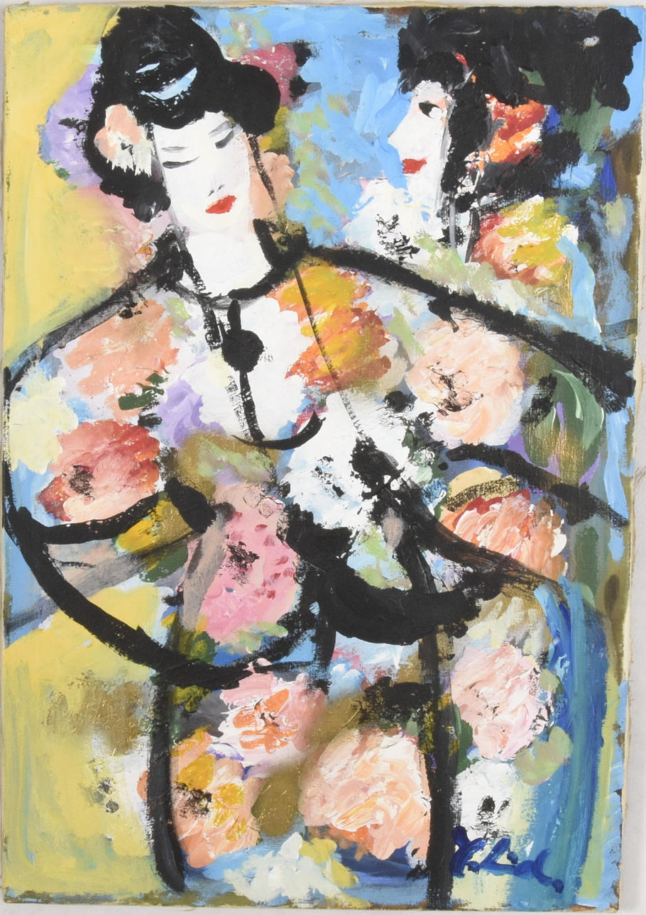 YRSA ISABEL LIND. olie på lærred.