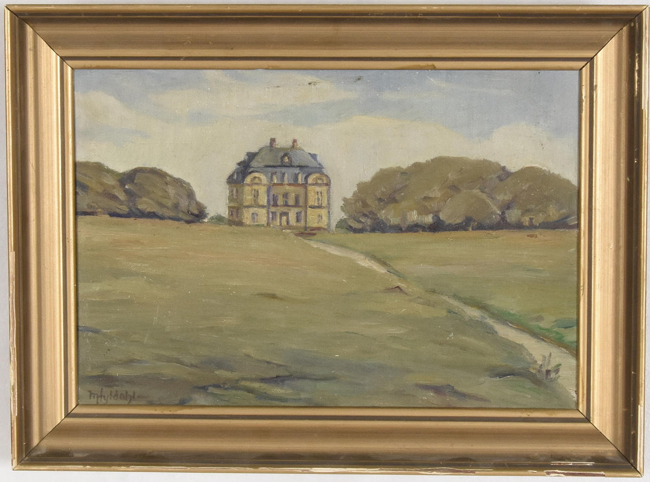 OIDENTIFIERAD KONSTNÄR. Olja på duk.