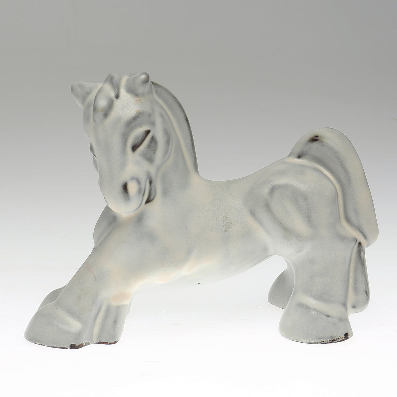 MAGGI WIBOM. Figurin, häst, keramik, Gefle.