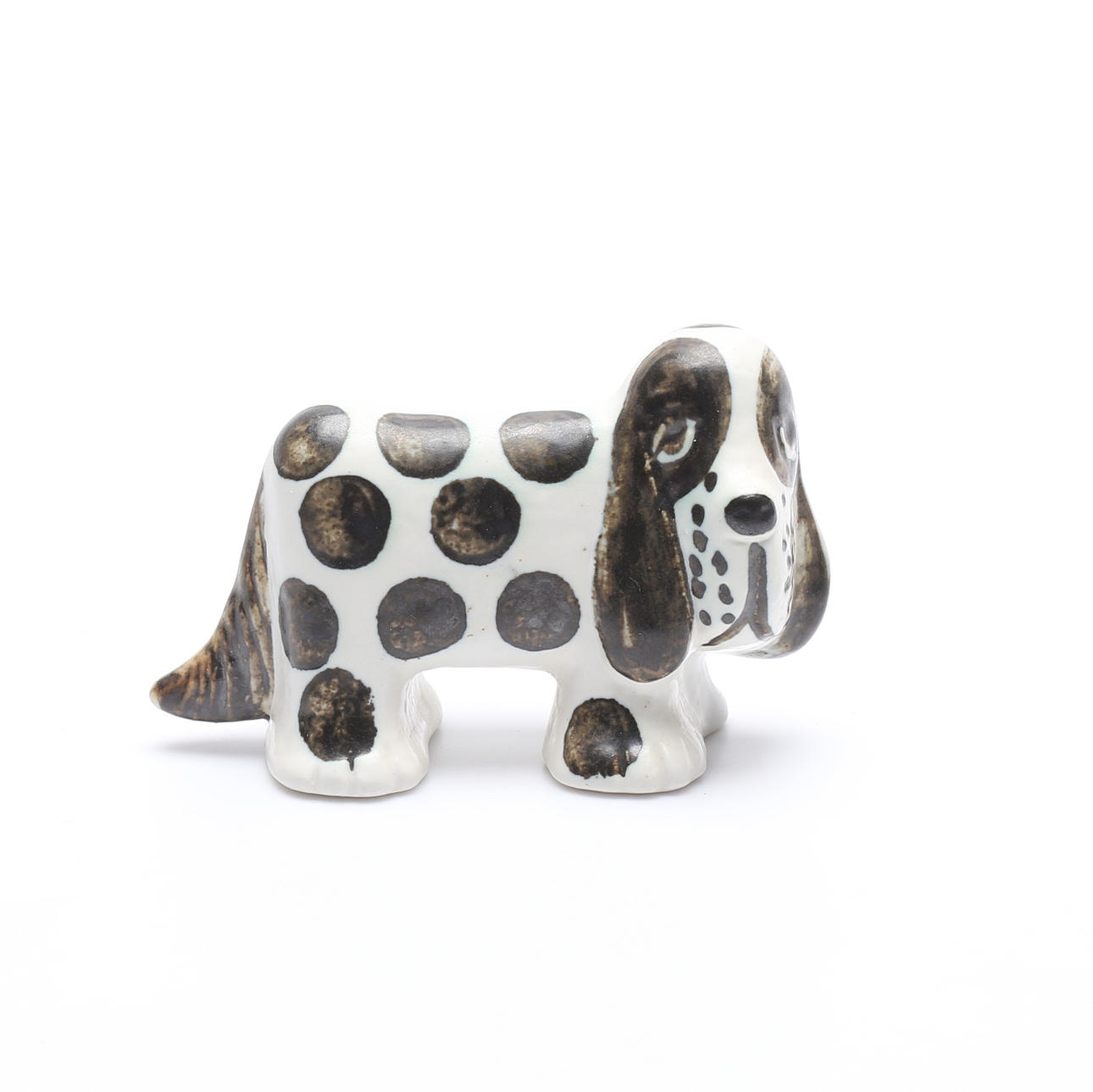 FIGUR, keramik, "Spotted spaniel", Lisa Larson, Gustavsberg.