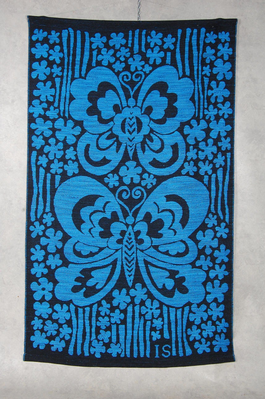 INGEGERD SILOW. väggbonad, signerad IS, 1960-70-tal, 115 x 132 cm.