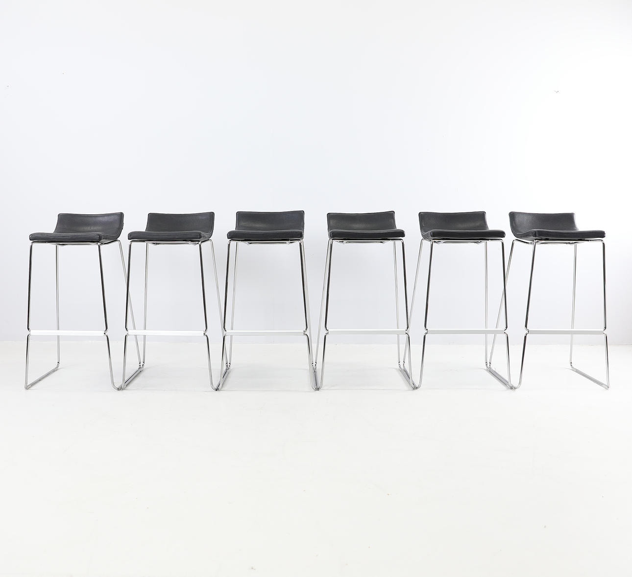 BARSTOLAR, 6 st, Offecct, läder.